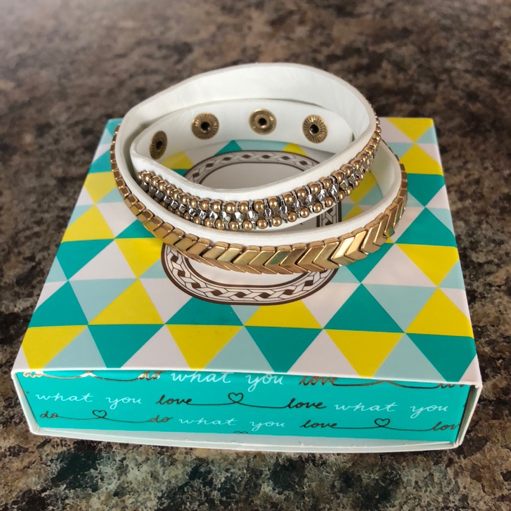 Stella & Dot Gilded Path Double Wrap Bracelet